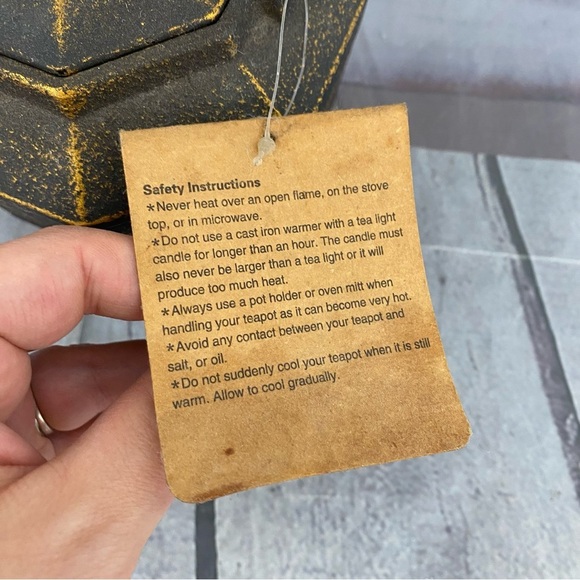 NWT Cast Iron Pagoda Tea Pot Loose Leaf Tea Old Dutch Black Gold - Picture 8 of 12